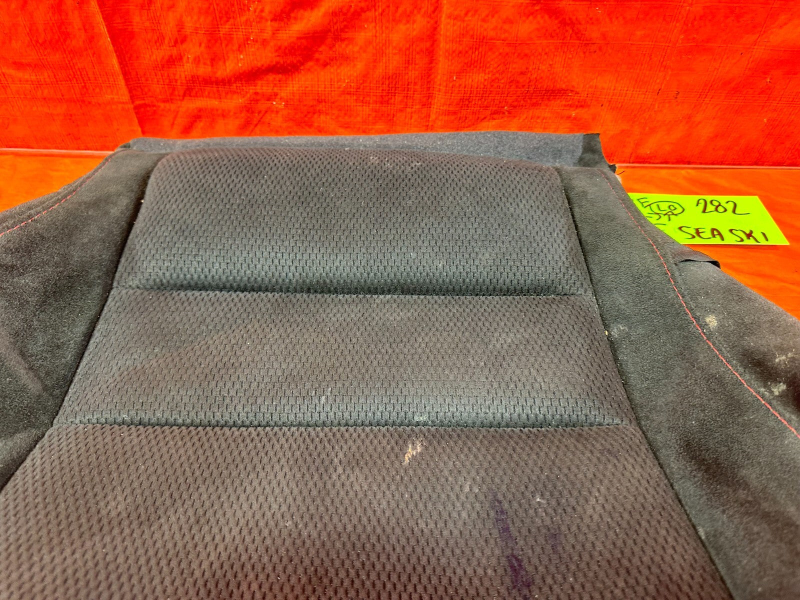 06 11 HONDA CIVIC SI RIGHT FRONT LOWER SEAT SKIN CLOTH FABRIC COVER OEM #2824