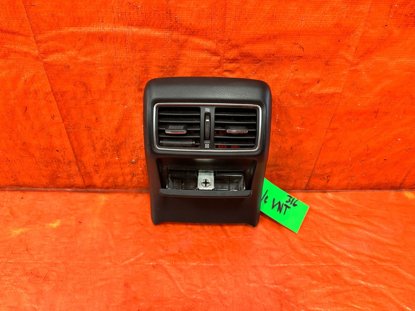 14 18 INFINITI Q50   REAR ARM REST CENTER CONSOLE AC VENT   BLACK OEM #3161