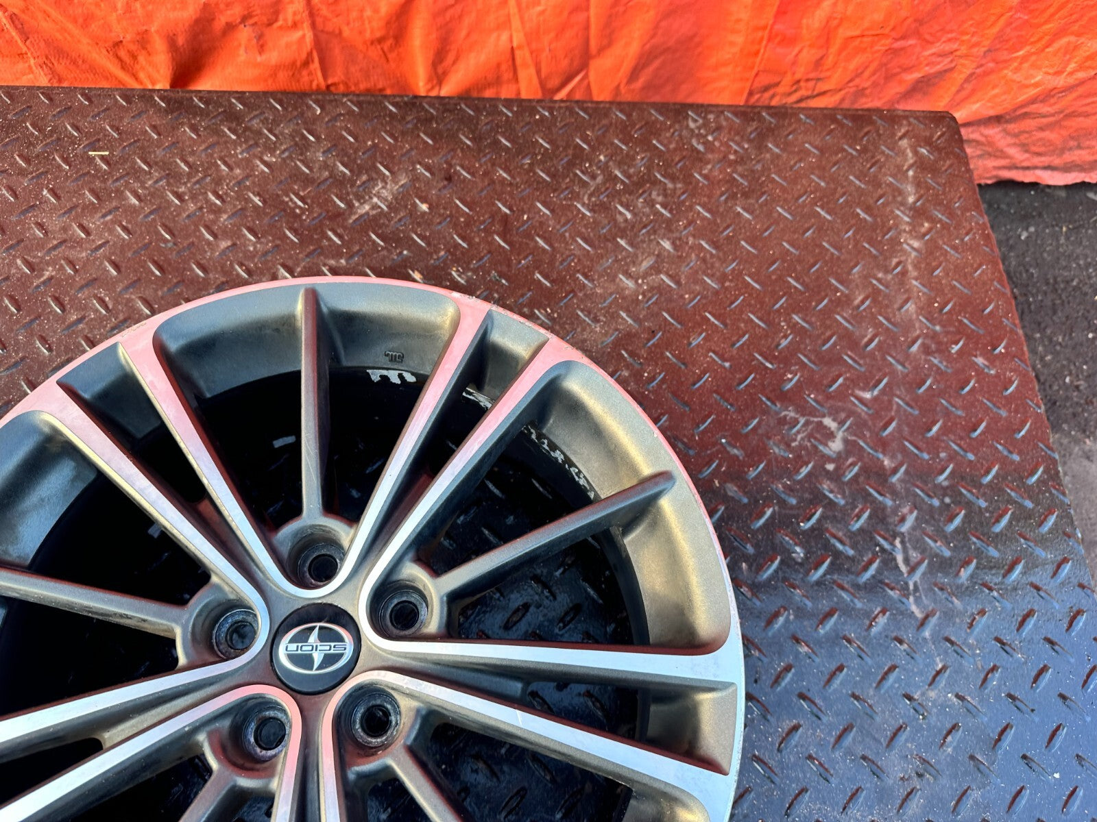 13 16 SCION FRS   15 SPOKE WHEEL RIM 17x7 5x100 +48   OEM FACTORY #2933