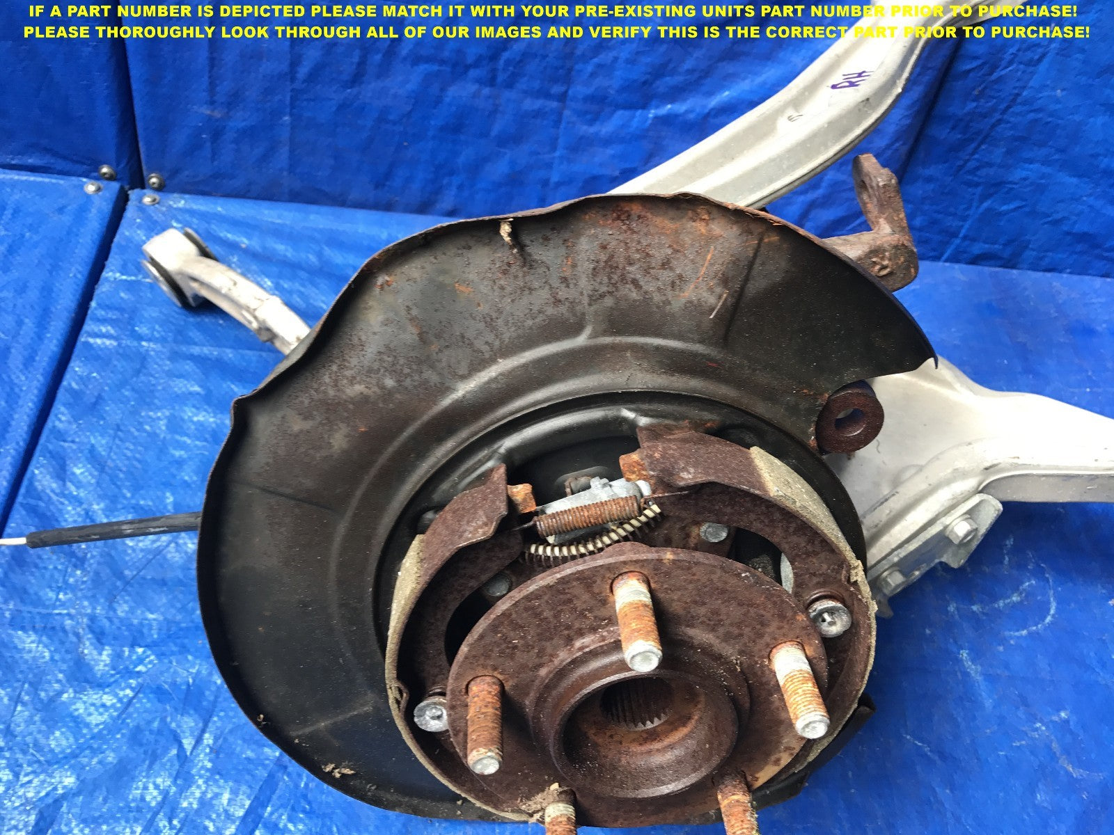 OEM 2008 2015 MITSUBISHI EVOLUTION PASSENGER RIGHT REAR KNUCKLE SPINDLE 100%1