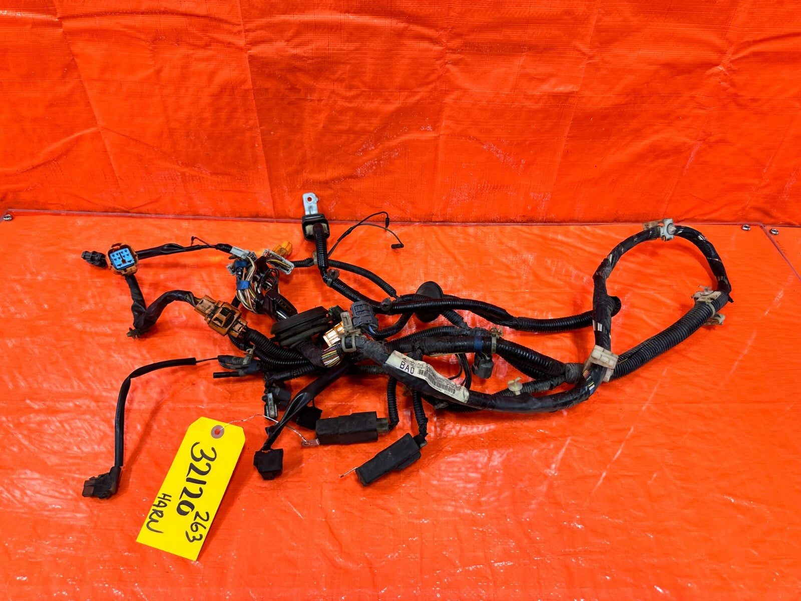 99 01 HONDA PRELUDE BASE INTERIOR FLOOR WIRING HARNESS WIRE LOOM LEFT SIDE #2639