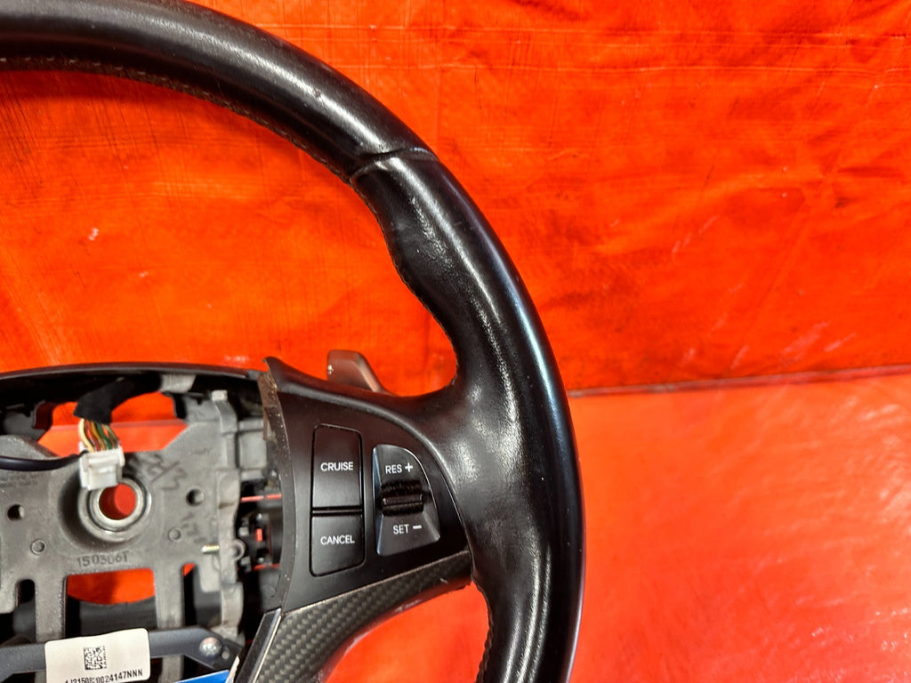 2013 13  HYUNDAI GENESIS COUPE TRACK  STEERING WHEEL W/ PADDLE SHIFTERS OEM 3183