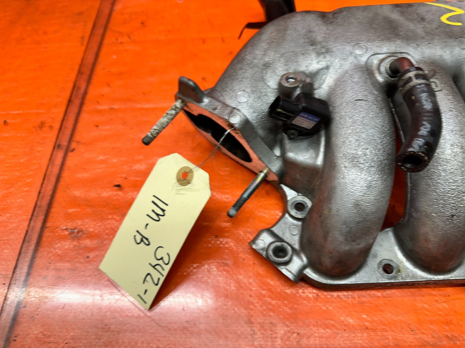04-05 ACURA TSX 4D 2.4L K24A2 RBB OUTER ALUMINUM INTAKE MANIFOLD PLENUM OEM #3429