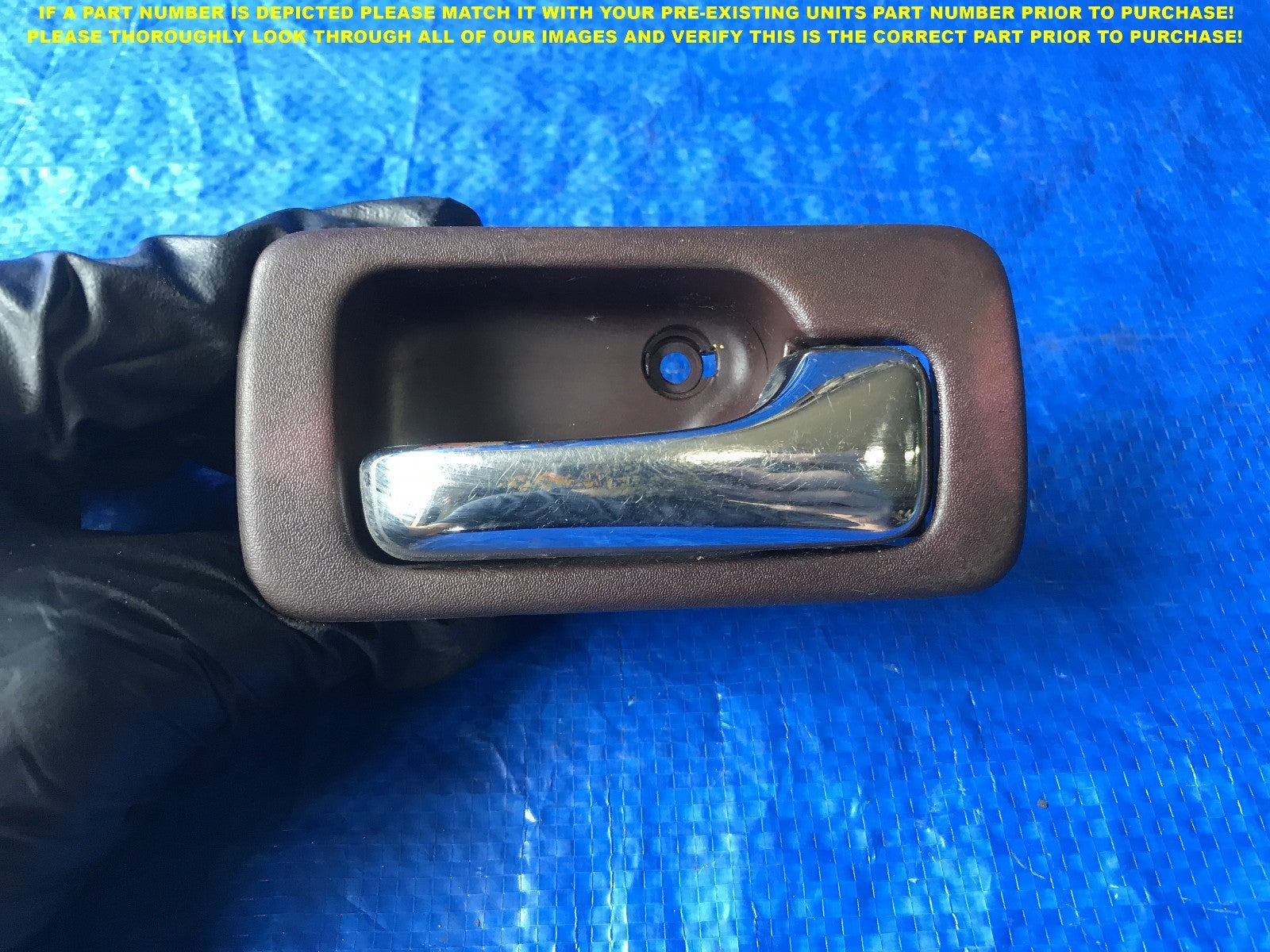 OEM 1990 1991 1992 HONDA ACCORD SEDAN PASSENGER REAR RIGHT INTERIOR DOOR HANDLE 0