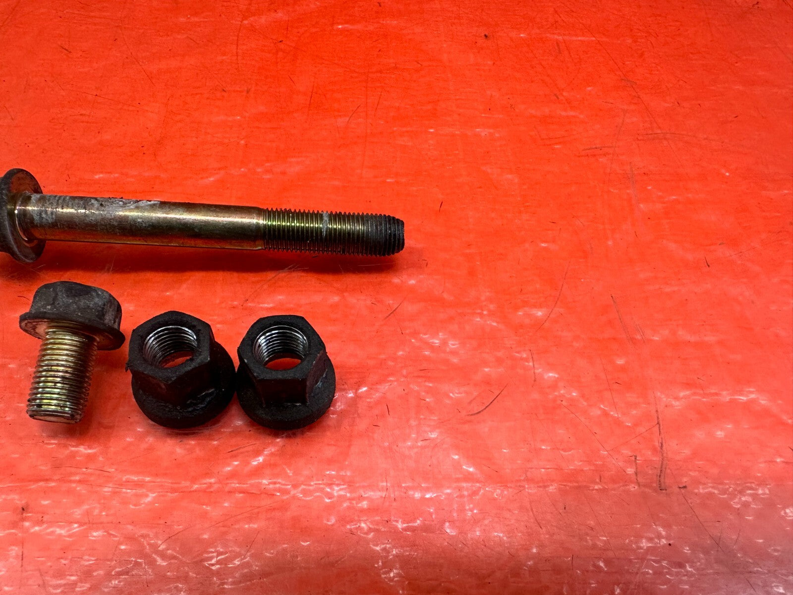 93 97 HONDA DEL SOL   PASSENGER RIGHT TRANSMISSION MOUNT BOLTS HARDWARE OEM 2271