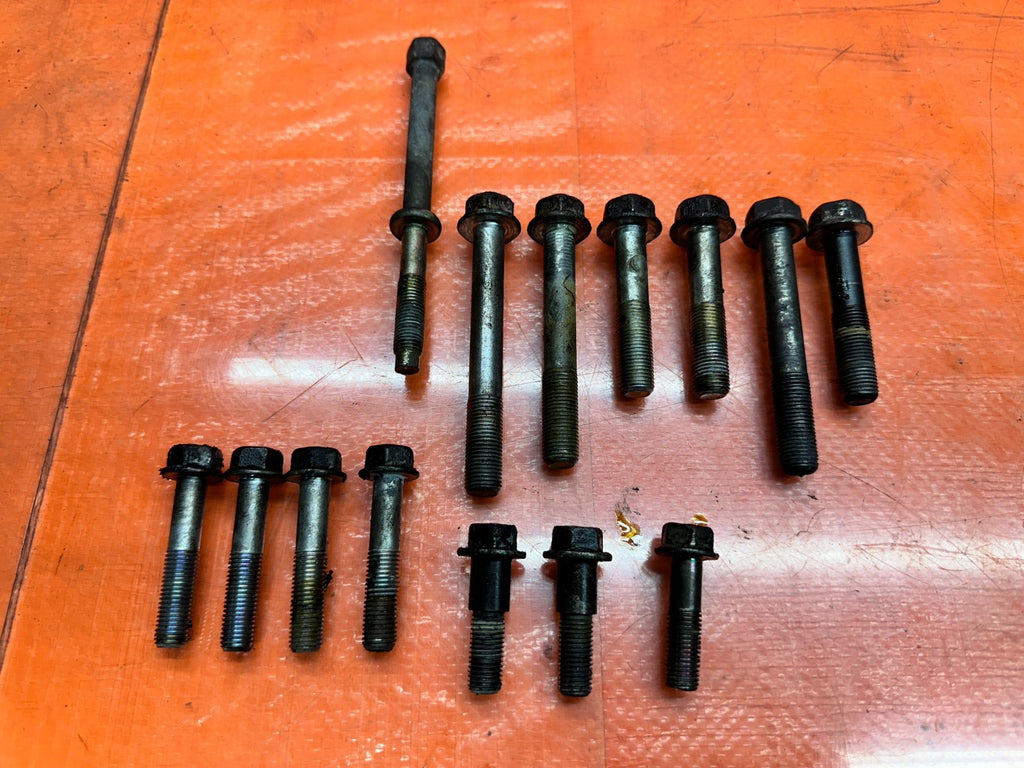 04-05 ACURA TSX 2.4L K24A2 TRANSMISSION BELL HOUSING BOLTS HARDWARE OEM #3395