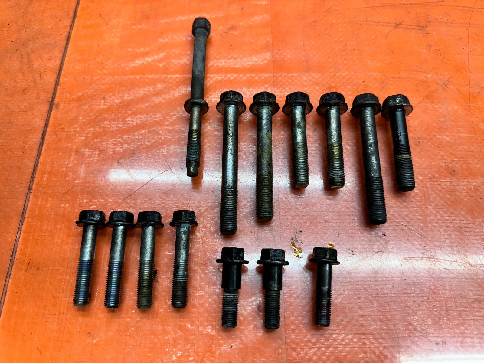 04-05 ACURA TSX 2.4L K24A2 TRANSMISSION BELL HOUSING BOLTS HARDWARE OEM #3395