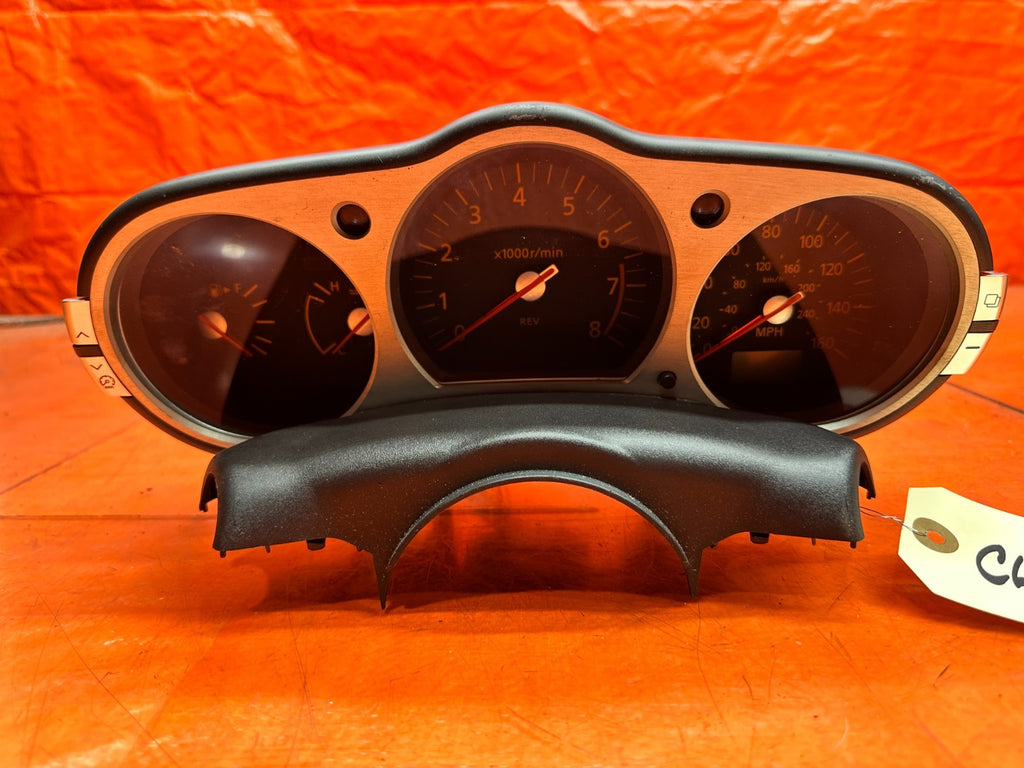 03-05 NISSAN 350Z 3.5L 6 SPEED MANUAL INSTRUMENT GAUGE CLUSTER SPEEDO OEM #3464