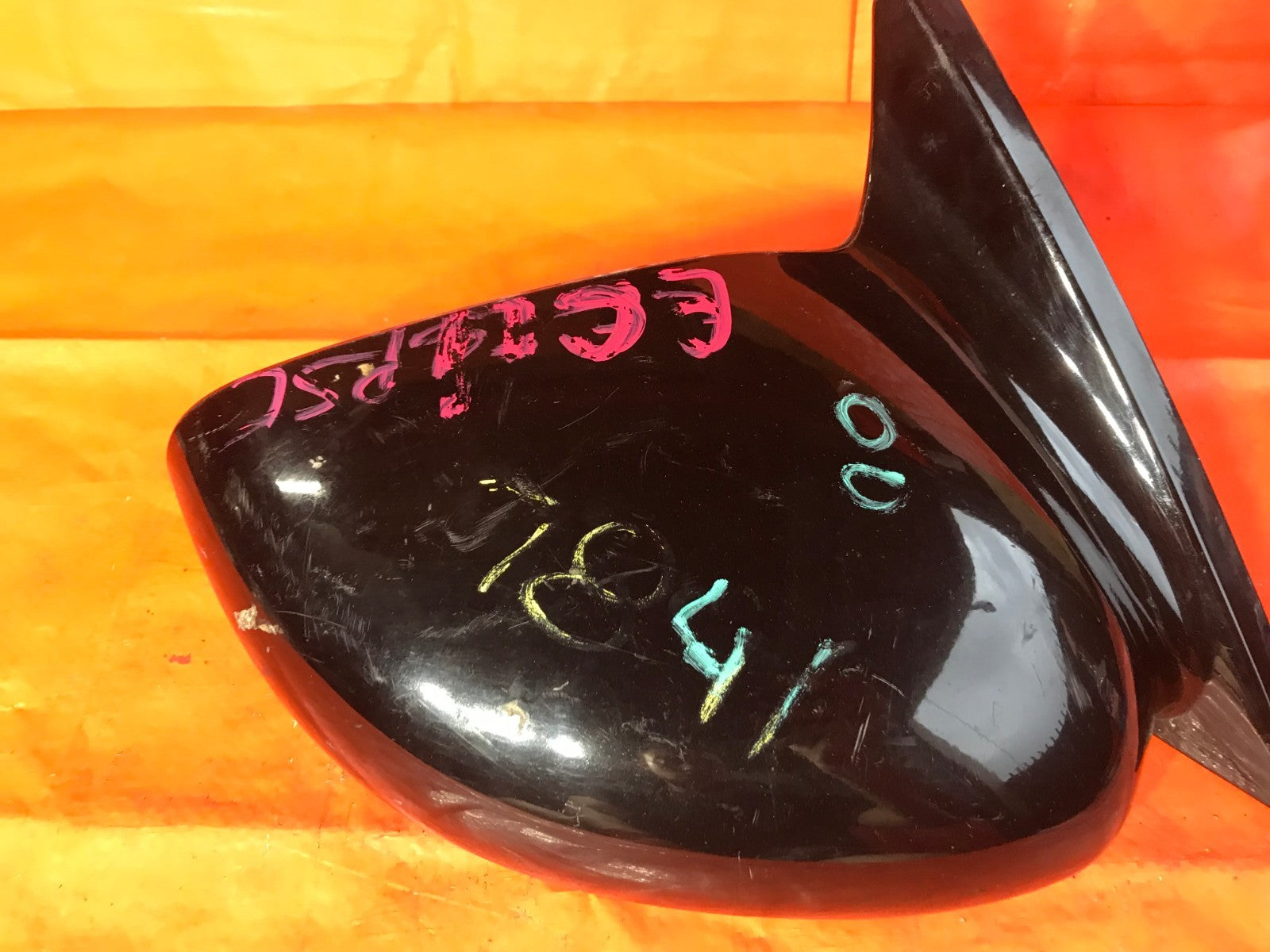 OEM 2000 2001 2002 MITSUBISHI ECLIPSE PASSENGER RIGHT SIDE VIEW MIRROR BLACK PWR3