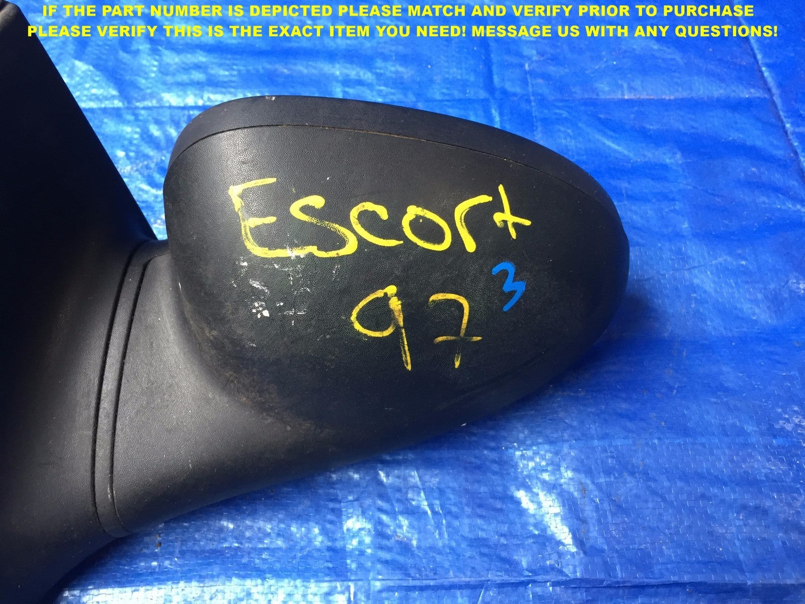OEM 1997 1998 1999 2000 2001 2002 FORD ESCORT DRIVER LEFT SIDE VIEW MIRROR #32