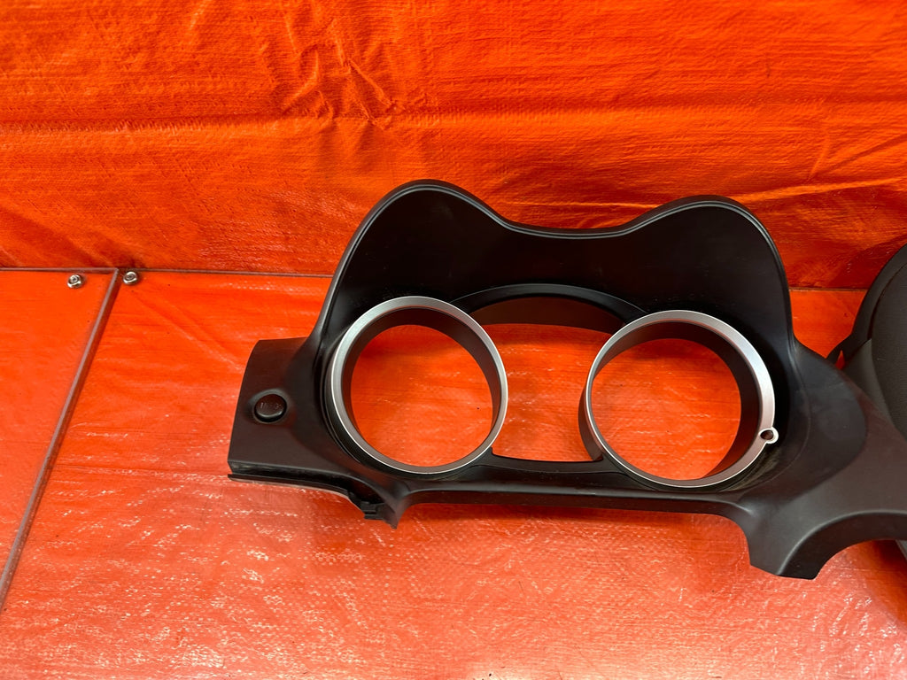 08 15 LANCER EVOLUTION X EVO 10   INSTRUMENT CLUSTER BEZEL TRIM   BOTH   OEM 21412