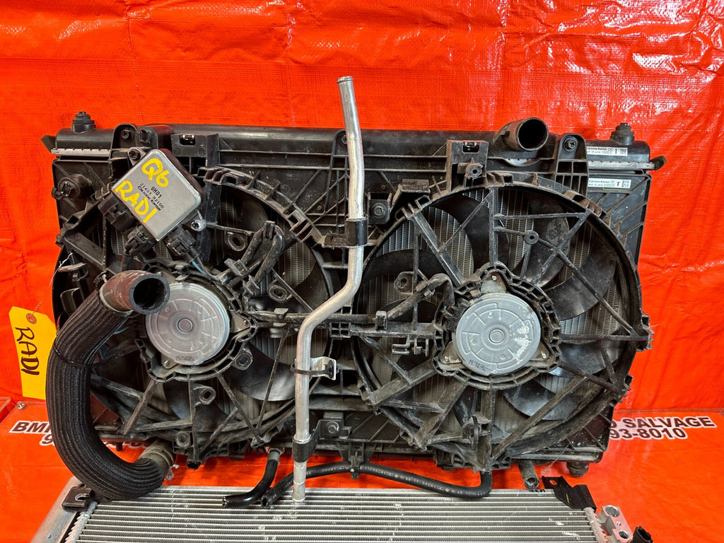 17 20 INFINITI Q60 3.0L 300HP RADIATOR W/ FANS MODULES SHROUD AND CONDENSER OEM10