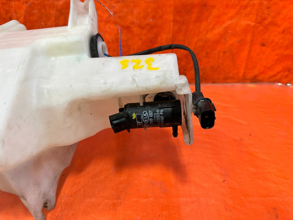 13 16 HYUNDAI GENESIS COUPE WINDSHIELD WIPER FLUID RESERVOIR TANK W/ MOTORS #3253