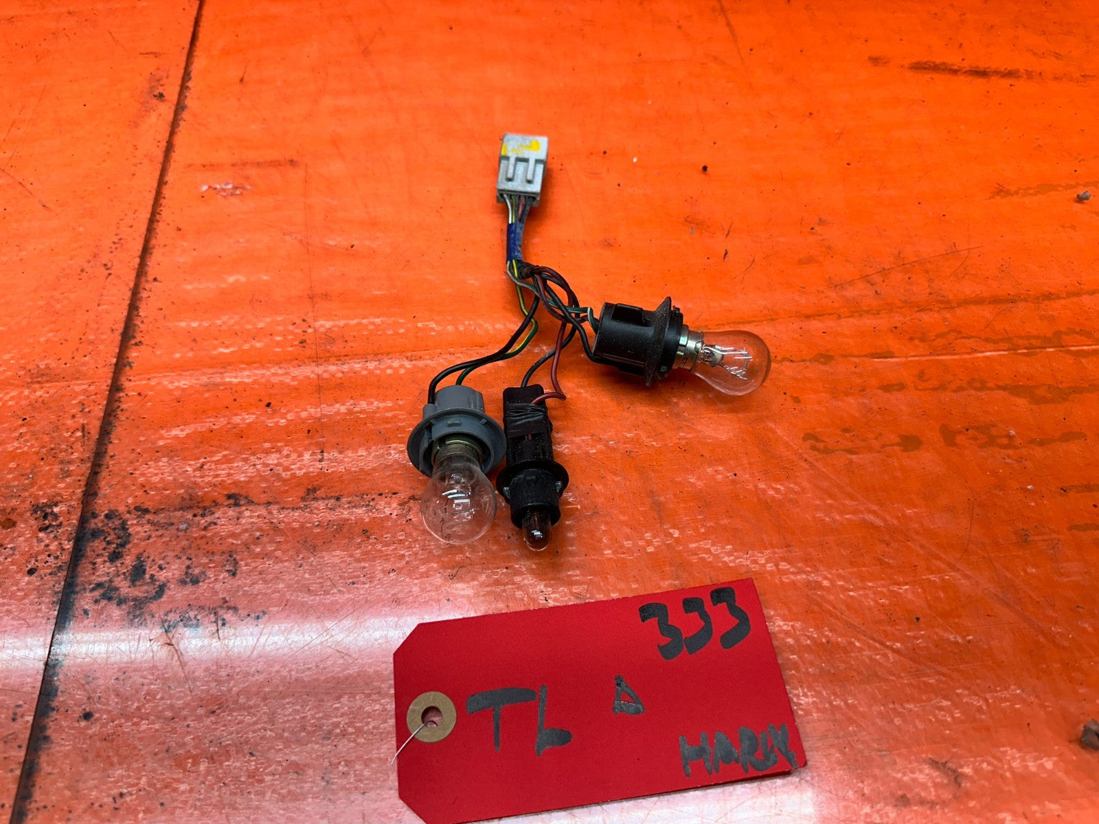 92 95 HONDA CIVIC 2D COUPE   REAR TAIL LIGHT LAMP WIRE HARNESS   OEM #3334