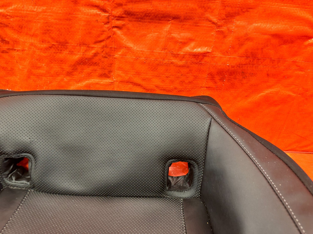 17 20 INFINITI Q60   BLACK LEATHER REAR SEAT LOWER SEAT SKIN WRAP   OEM #2898