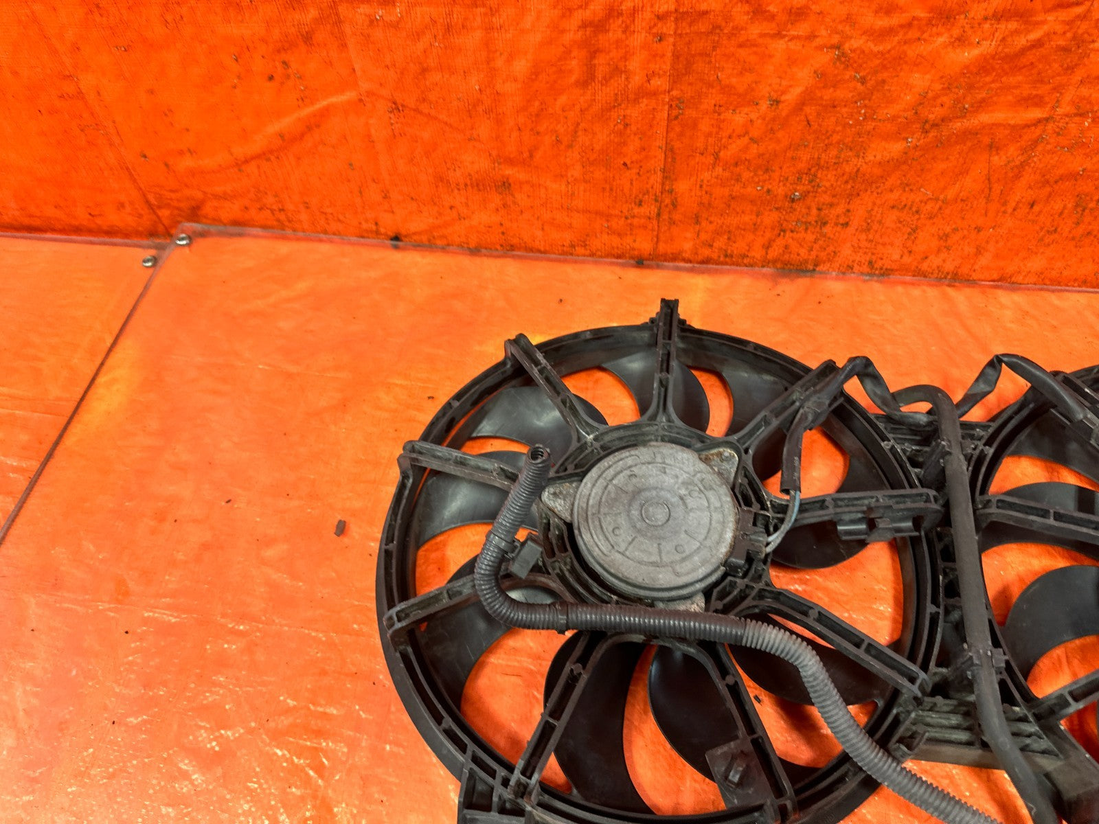 08 15 INFINITI G37 Q60 3.7L RADIATOR COOLING FANS SHROUD WITH MODULE #3298