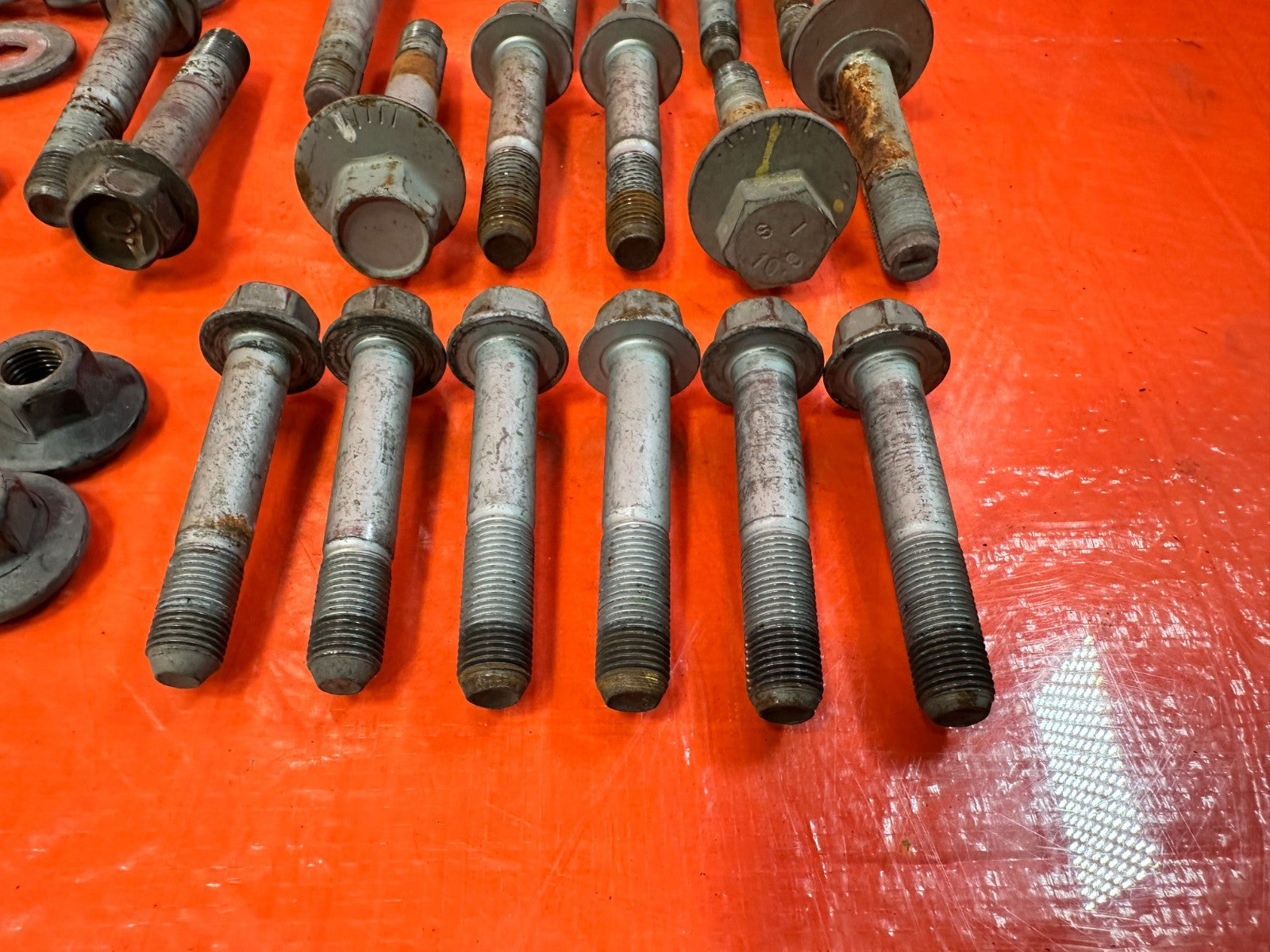 13 16 HYUNDAI GENESIS COUPE 3.8L   REAR TRAILING ARM CAMBER CASTER BOLTS #3022