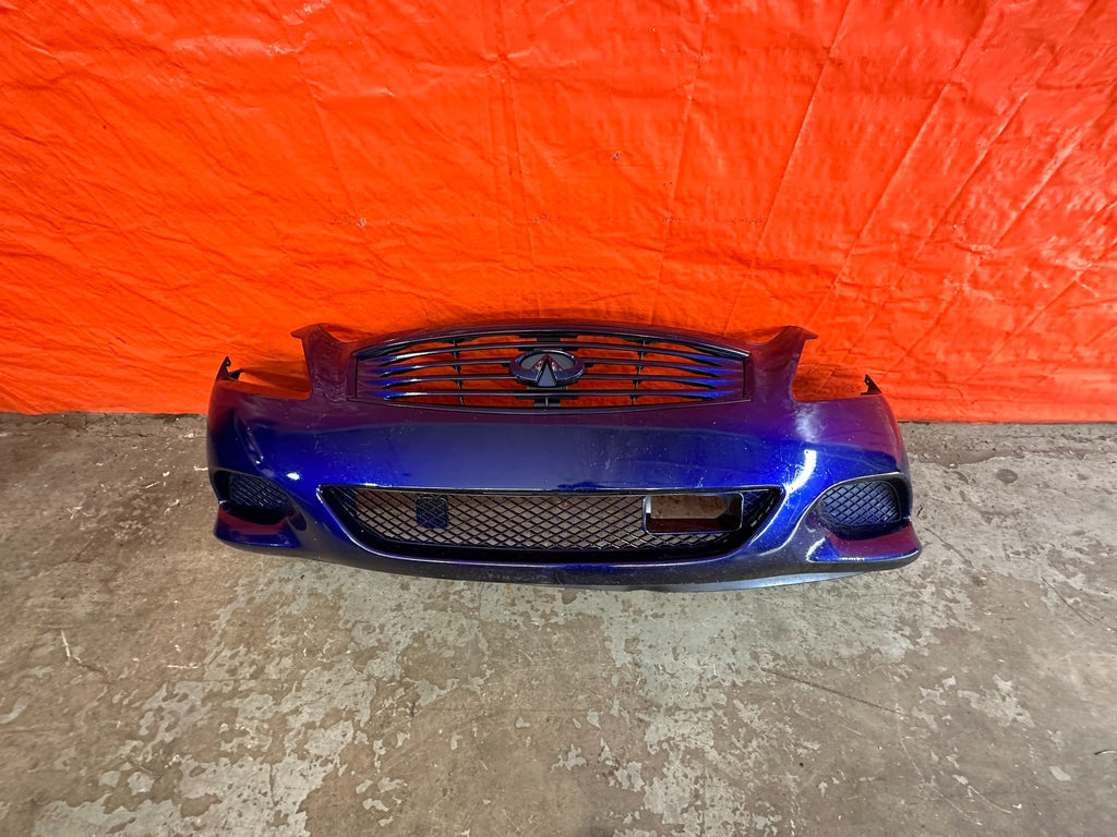 08 15 INFINITI G37 & Q60 COUPE SPORT MODEL   FRONT BUMPER W/ ALL GRILLES OEM 20712