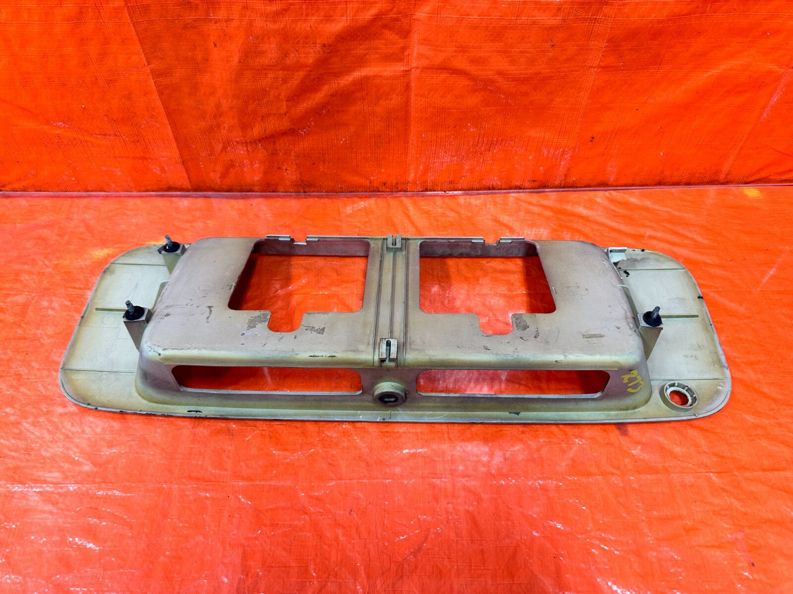 92 96 HONDA PRELUDE   REAR TRUNK LID LICENSE PLATE HOLDER TRIM   OEM FACTORY 2734