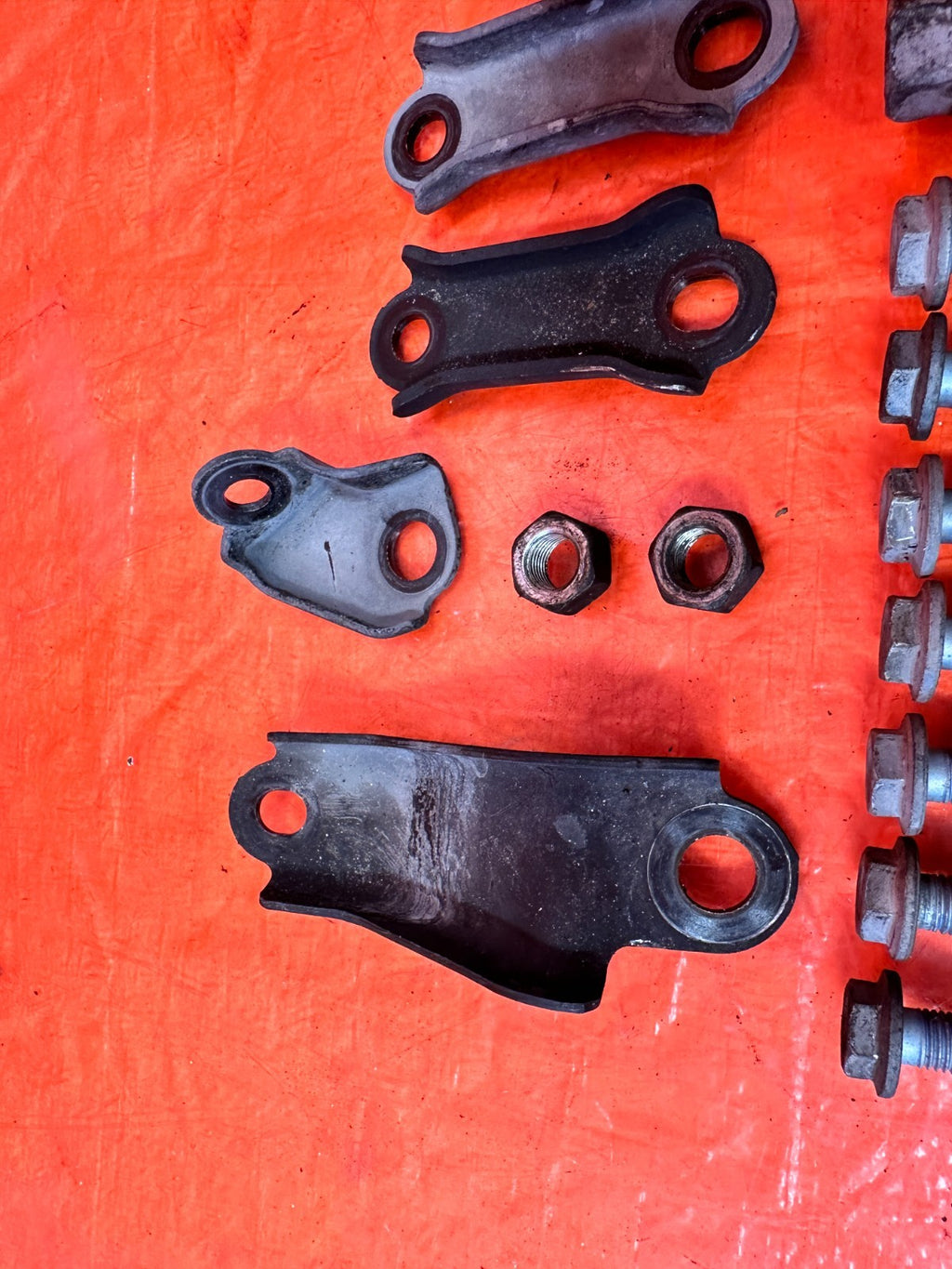 18 22 HONDA ACCORD 1.5L   POWER STEERING RACK BOLTS BRACKETS HARDWARE   OEM #3247