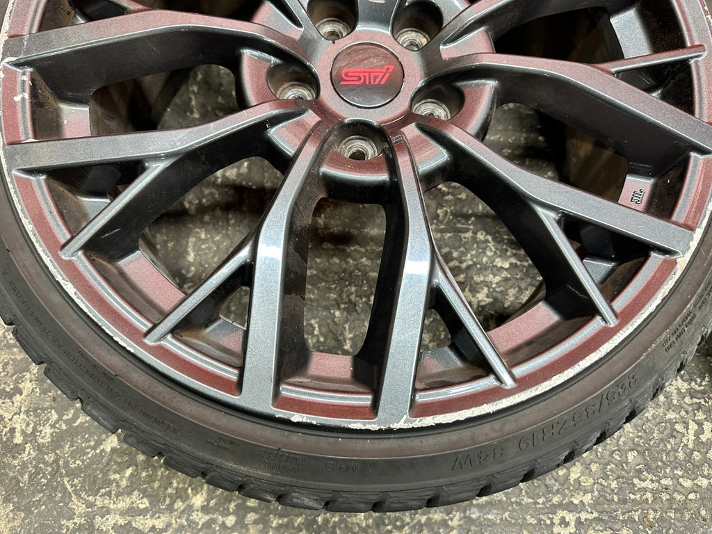 15-20 SUBARU WRX STI 4D 2.5L EJ257 18" ALLOY WHEELS RIMS TIRE SET SET OF 4 OEM14