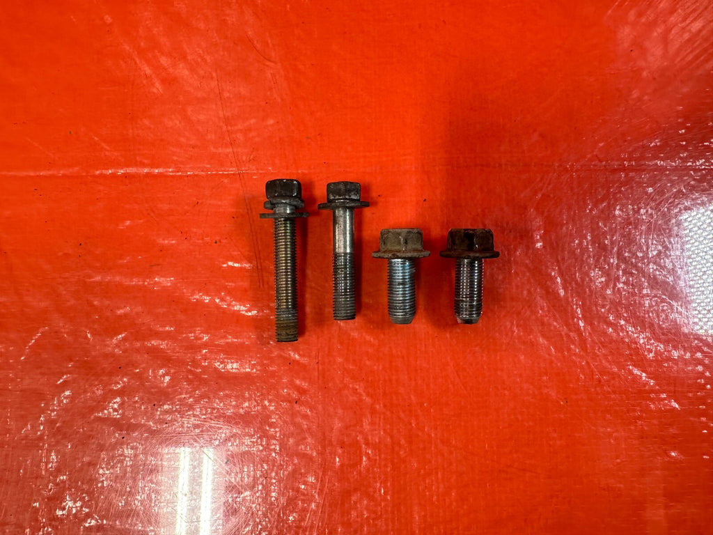 08 15 SUBARU IMPREZA WRX & STI REAR TRANSMISSION BRACKET BOLTS HARDWARE OEM 2835