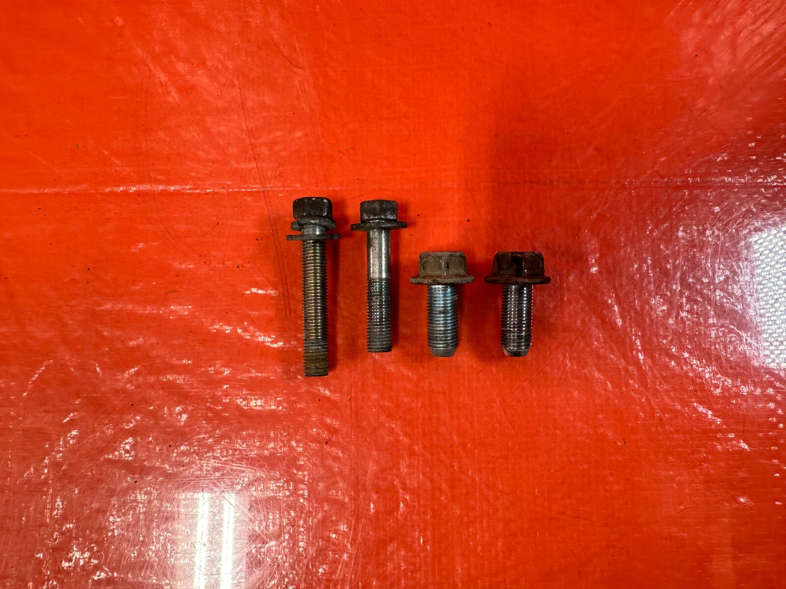08 15 SUBARU IMPREZA WRX & STI REAR TRANSMISSION BRACKET BOLTS HARDWARE OEM 2835