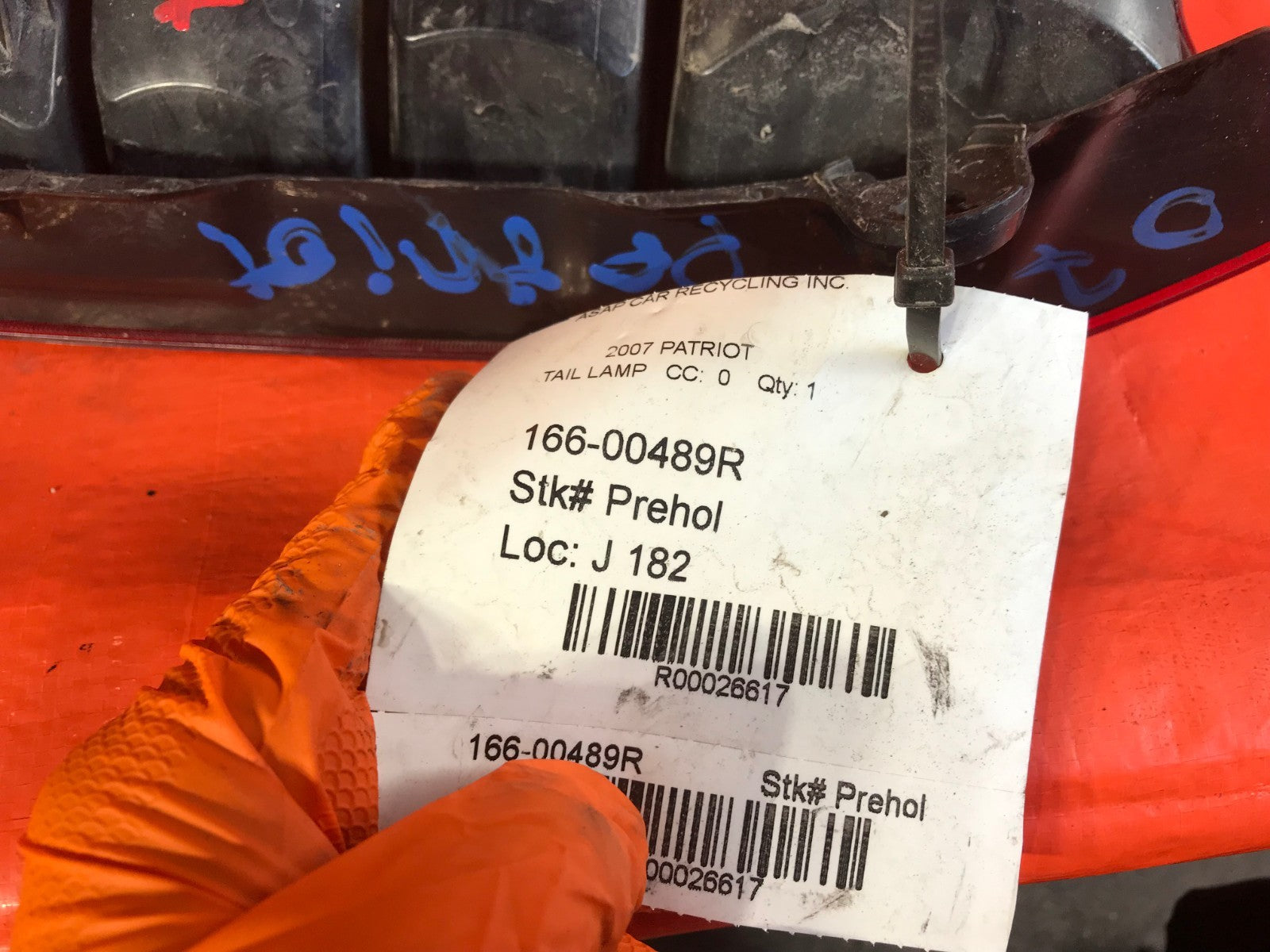 OEM 2007 07 JEEP PATRIOT PASSENGER RIGHT TAIL LIGHT LAMP R RH 7