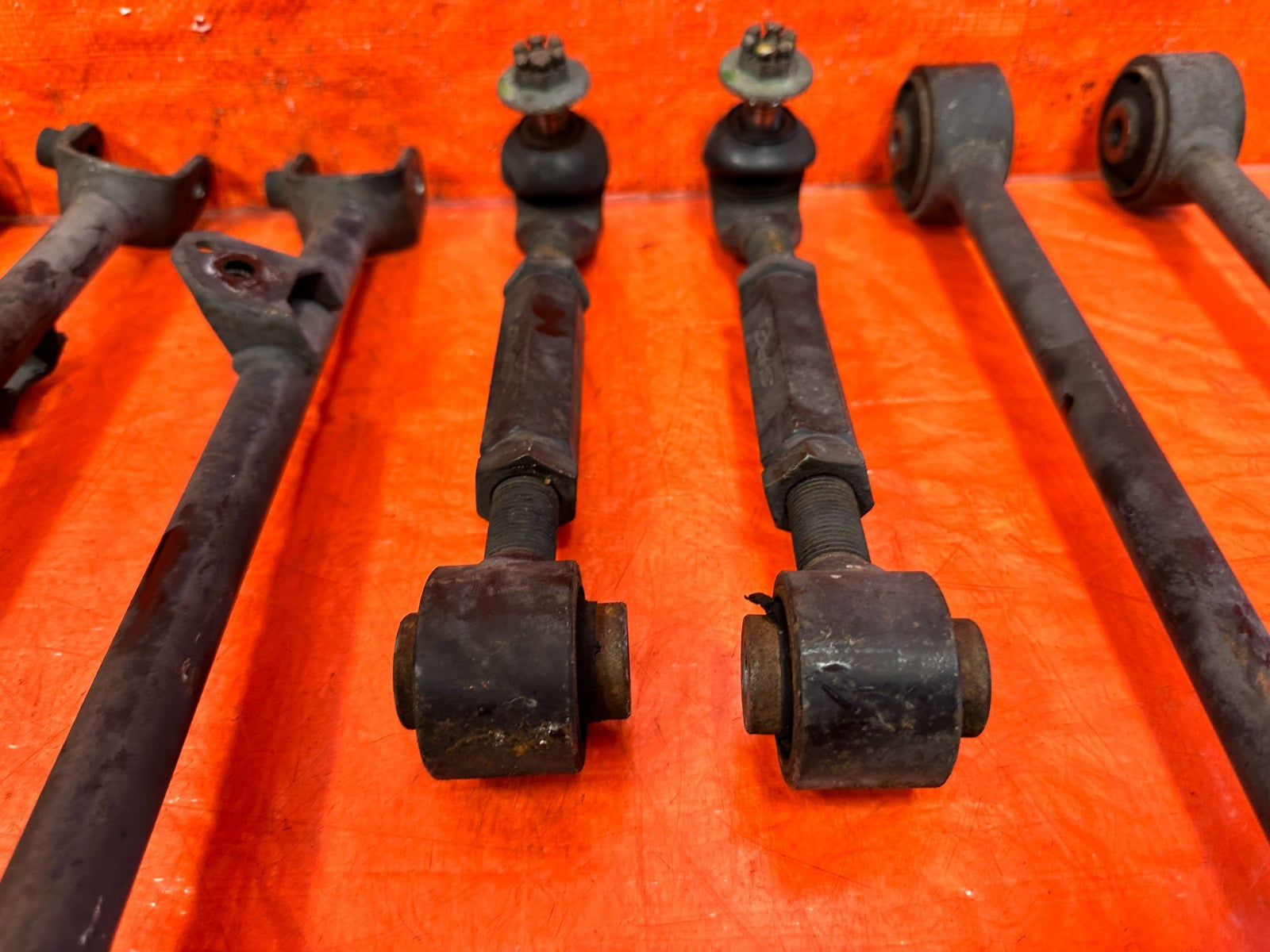 04 08 ACURA TSX LEFT AND RIGHT  REAR LOWER CONTROL ARM SET OF 10  ALL ARMS #3125