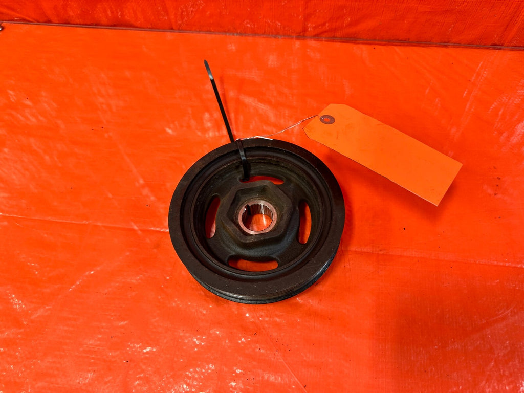 12 15 HONDA CIVIC SI   K24Z7   CRANKSHAFT CRANK SHAFT HARMONIC BALANCER PULLEY  8