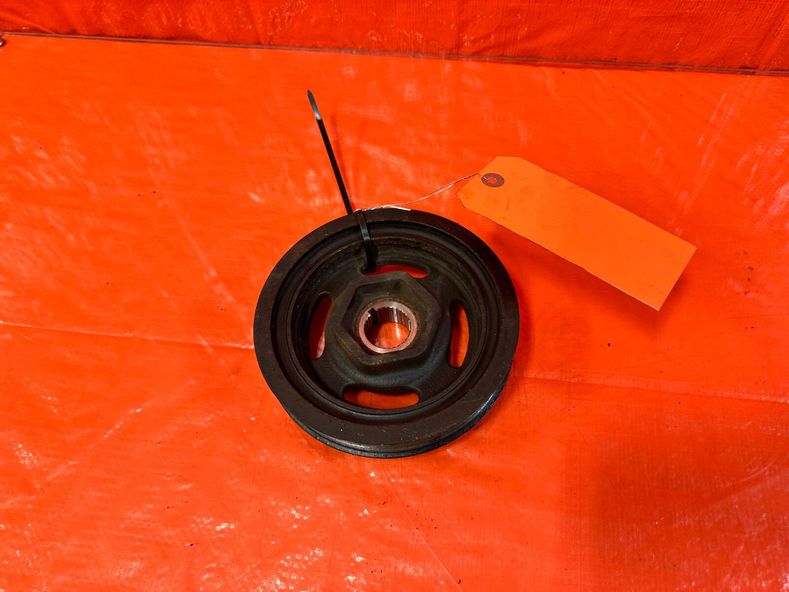 12 15 HONDA CIVIC SI   K24Z7   CRANKSHAFT CRANK SHAFT HARMONIC BALANCER PULLEY  8
