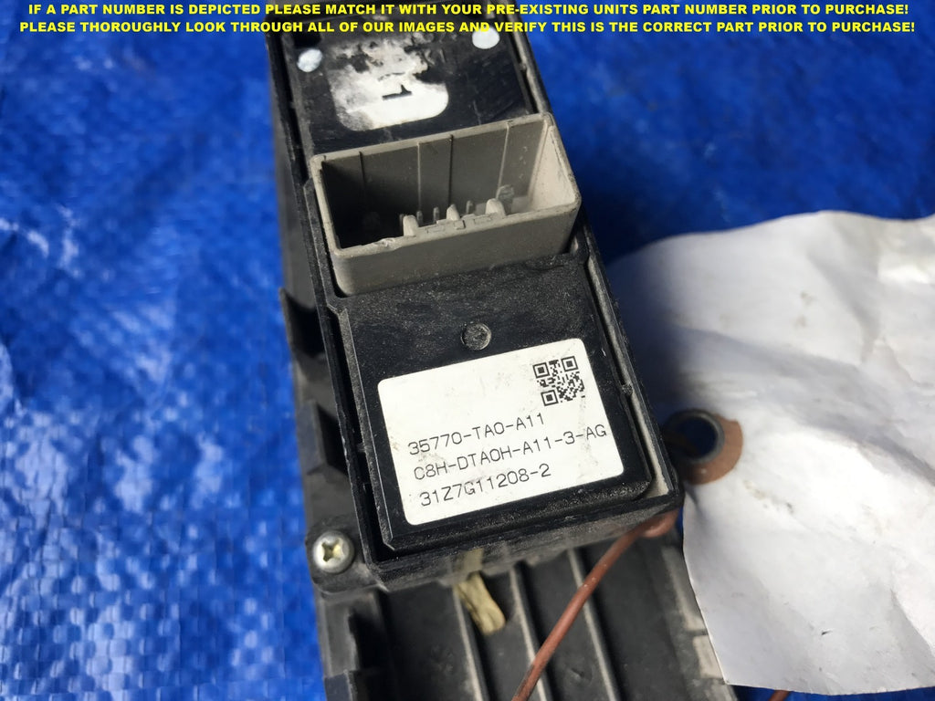 OEM 2008 2009 2010 11 HONDA ACCORD SEDAN PASSENGER RIGHT REAR WINDOW SWITCH   1