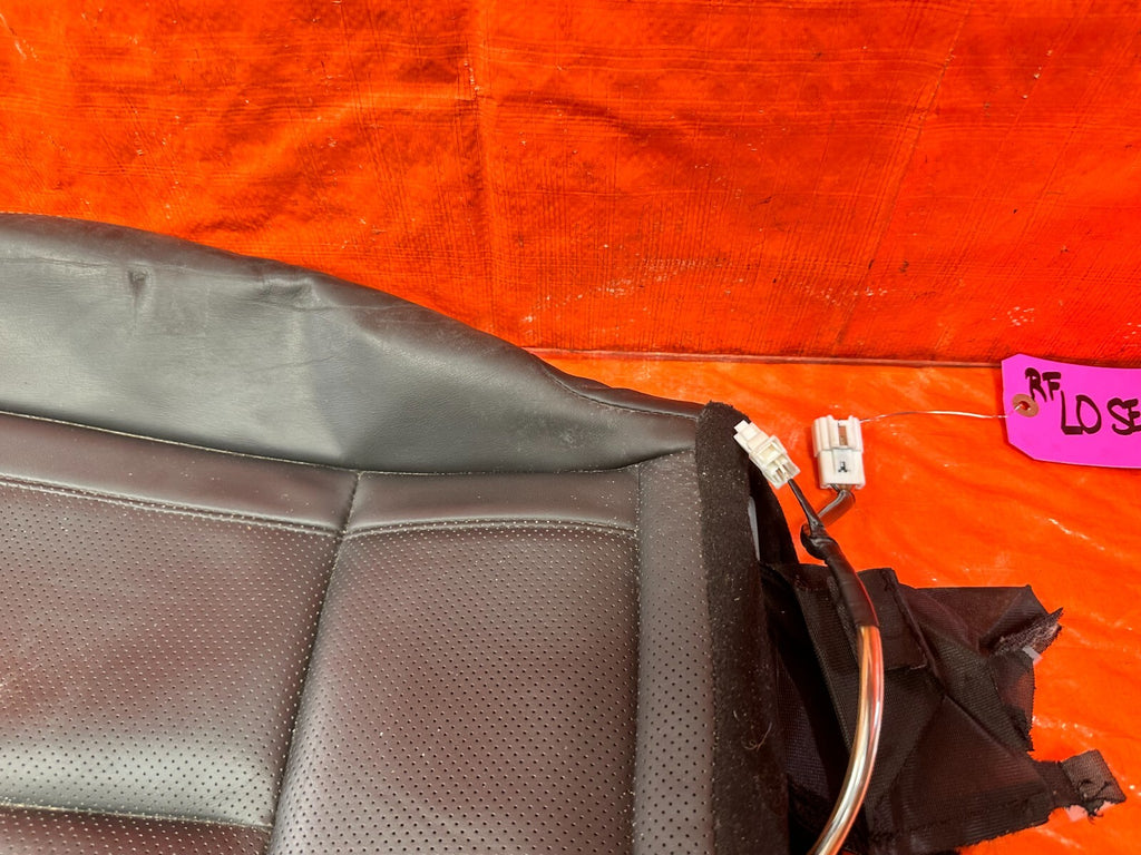 17 20 INFINITI Q60   PASSENGER RIGHT FRONT LOWER SEAT SKIN LEATHER WRAP OEM 2896