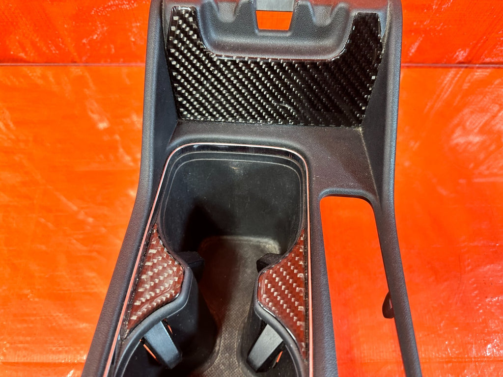 13 15 HONDA CIVIC SI   CUP HOLDER W/ CARBON FIBER TRIM   OEM FACTORY #2655