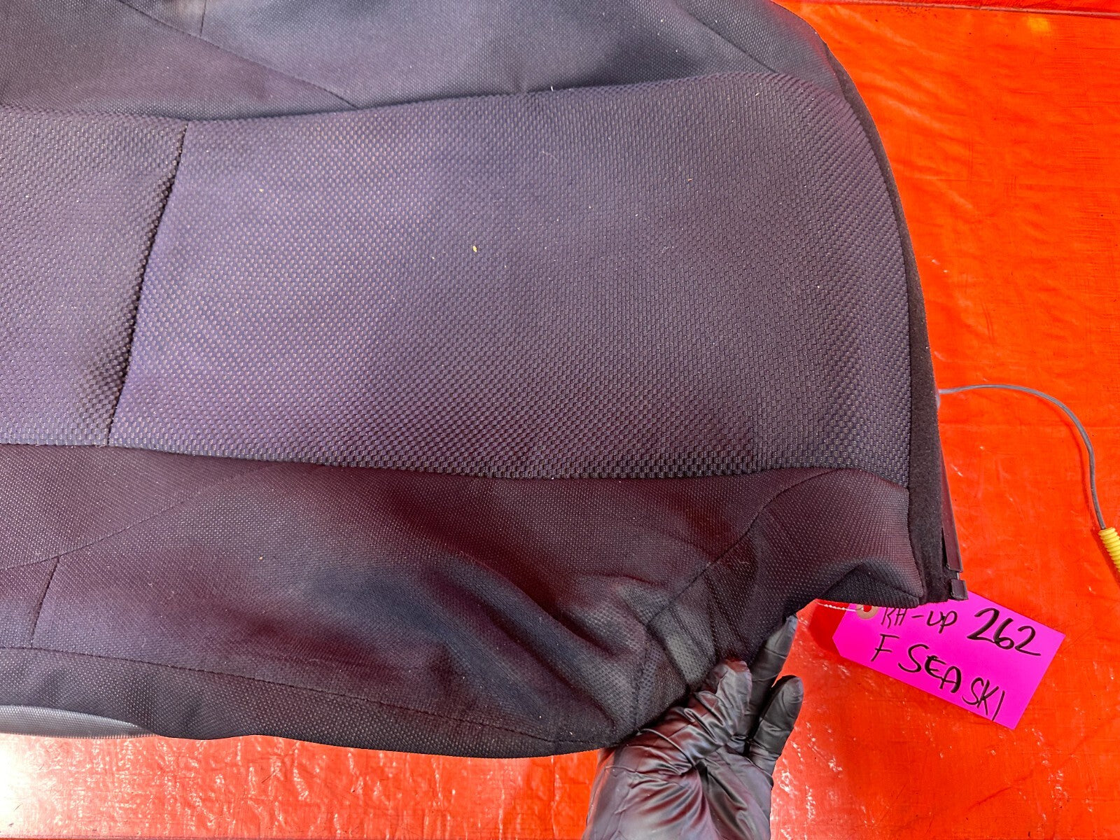 2004 NISSAN 350Z CLOTH PASSENGER RIGHT FRONT UPPER SEAT SKIN WRAP COVER OEM 26211