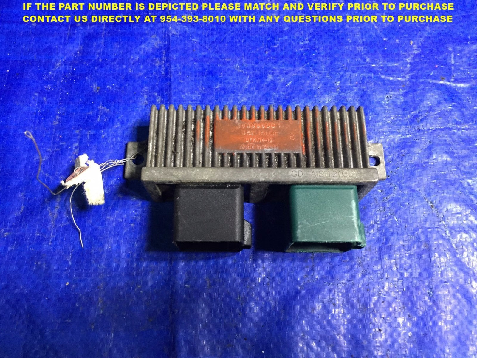 99 10 FORD F SERIES/E SERIES 7.3L/6.0L/6.4L   GLOW PLUG MODULE 0 521 151 0010
