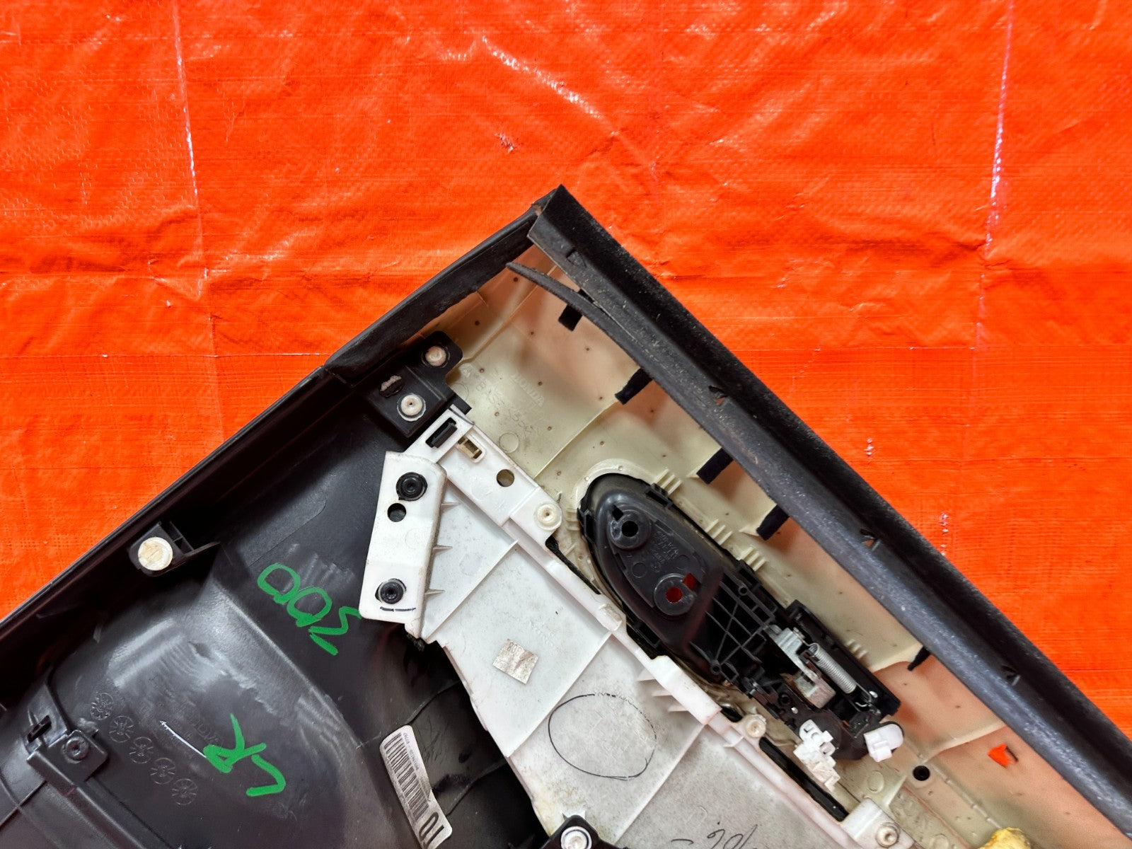 07 11 HONDA CIVIC   SI SEDAN   DRIVER LEFT REAR DOOR PANEL CARD   OEM #30010