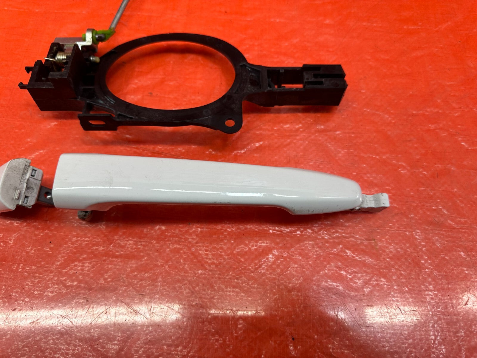 08 15 LANCER EVOLUTION X EVO 10 GSR   LEFT REAR   EXTERIOR DOOR HANDLE   OEM 2064