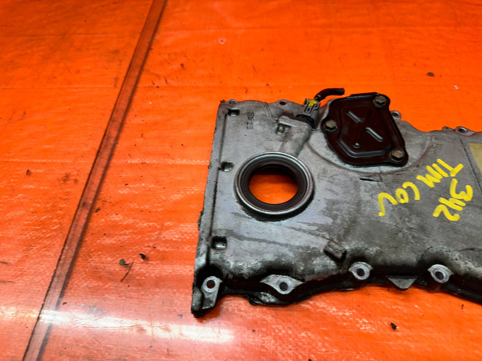 04-05 ACURA TSX 4D 2.4L K24A2 ENGINE TIMING CHAIN COVER ALUMINUM OEM #3429