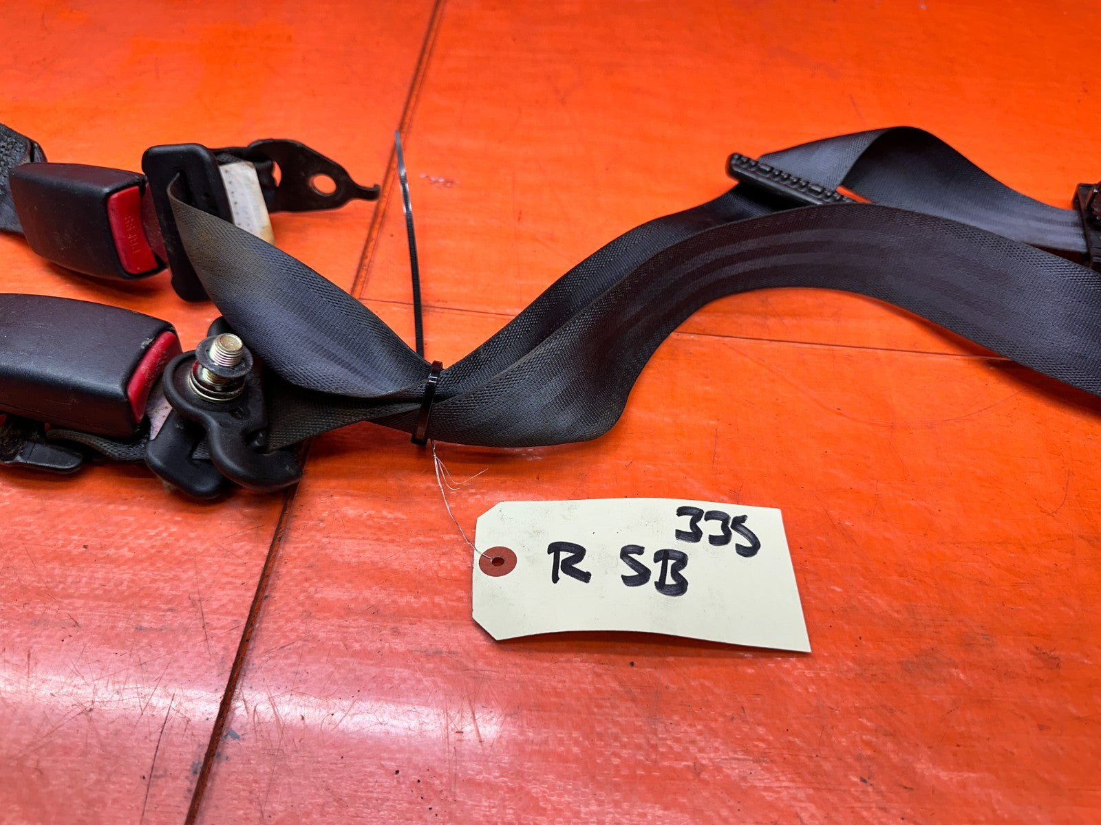 97 01 HONDA PRELUDE 2.2L LEFT RIGHT REAR SEAT BELTS BUCKLE RETRACTOR OEM #3355