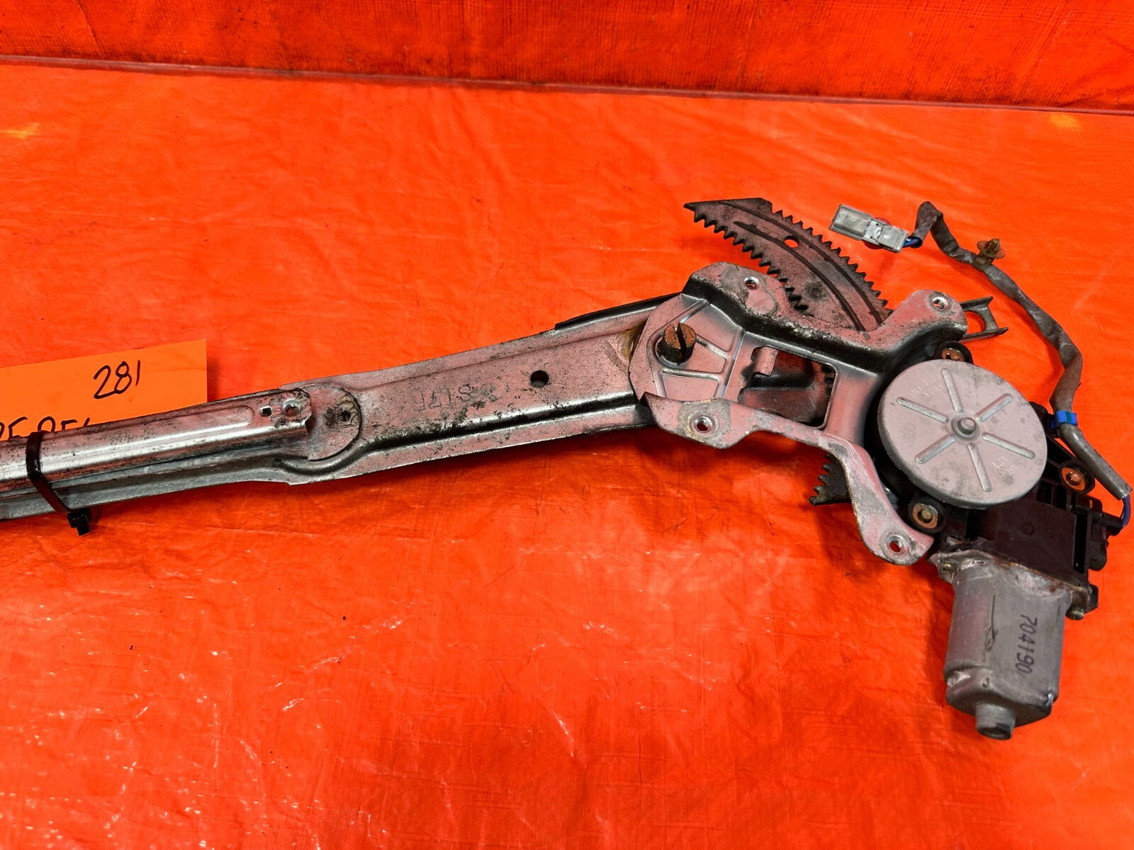 94 01 ACURA INTEGRA   2 DOOR ONLY   WINDOW REGULATOR   PASSENGER RIGHT   OEM 2816