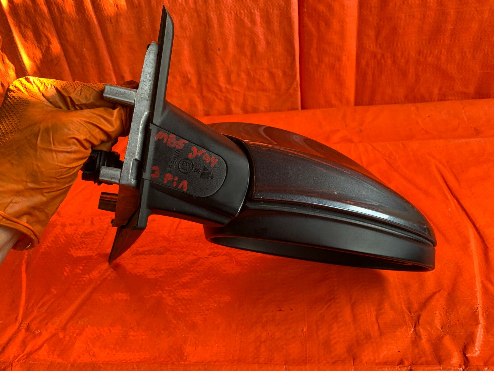 OEM 2008 08 BMW 328i SEDAN   DRIVER LEFT   SIDE VIEW MIRROR   3 PIN   GRAPHITE9