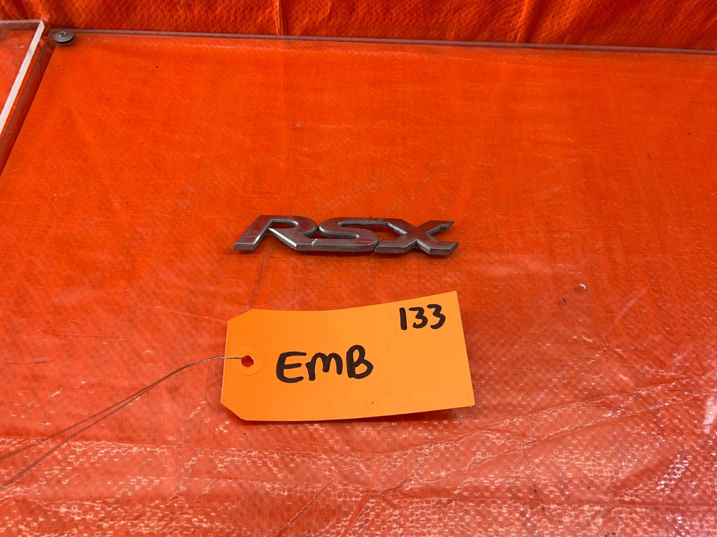 02 06 ACURA RSX   TRUNK BADGE EMBLEM INSIGNIA ORNAMENT   " RSX " LOGO   OEM #1390