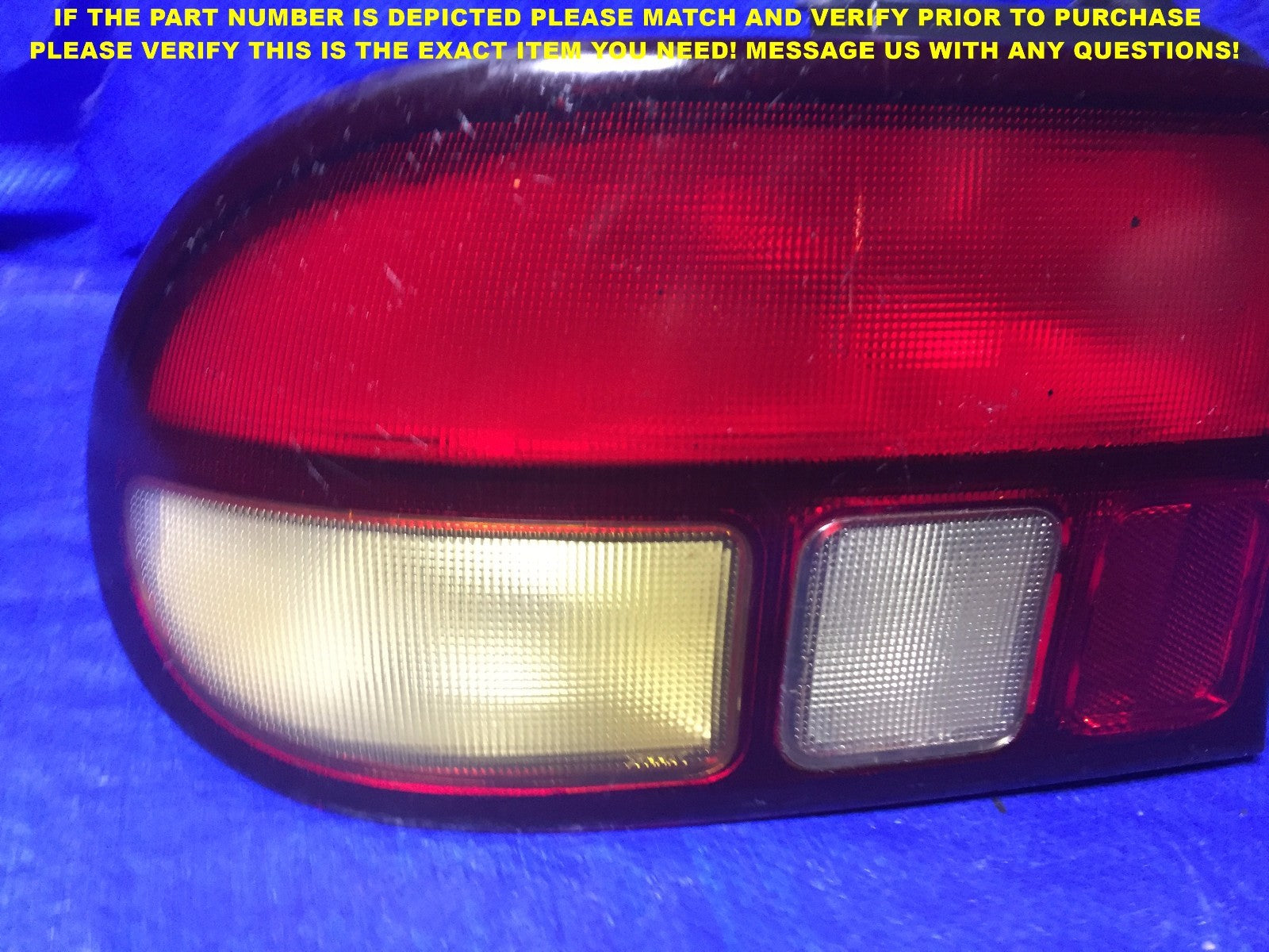 OEM 1994 1995 1996 FORD ASPIRE DRIVER LEFT TAIL LIGHT 94 95 96 L LH2