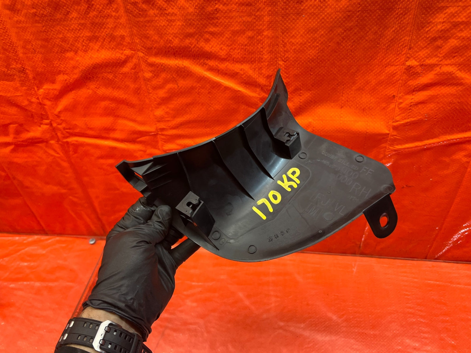 15 21 SUBARU WRX & STI   KICK PANEL   PASSENGER RIGHT SIDE   BLACK COLOR OEM 1708