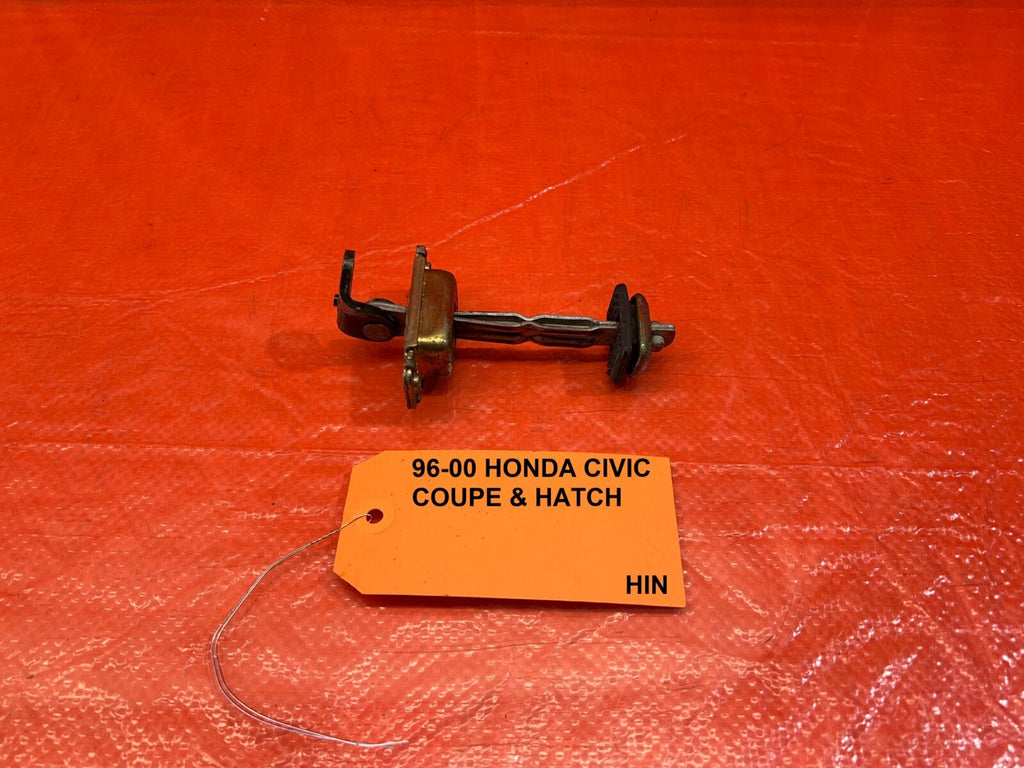 96 00 HONDA CIVIC COUPE HATCH RIGHT SIDE DOOR CHECKER HINGE ARM STRAP OEM  #2020