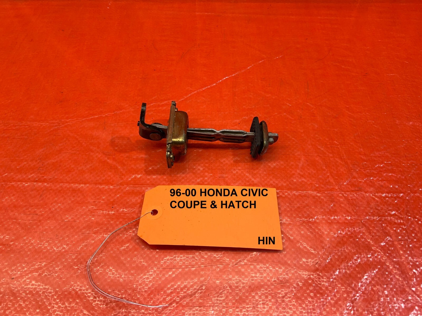 96 00 HONDA CIVIC COUPE HATCH RIGHT SIDE DOOR CHECKER HINGE ARM STRAP OEM  #2020