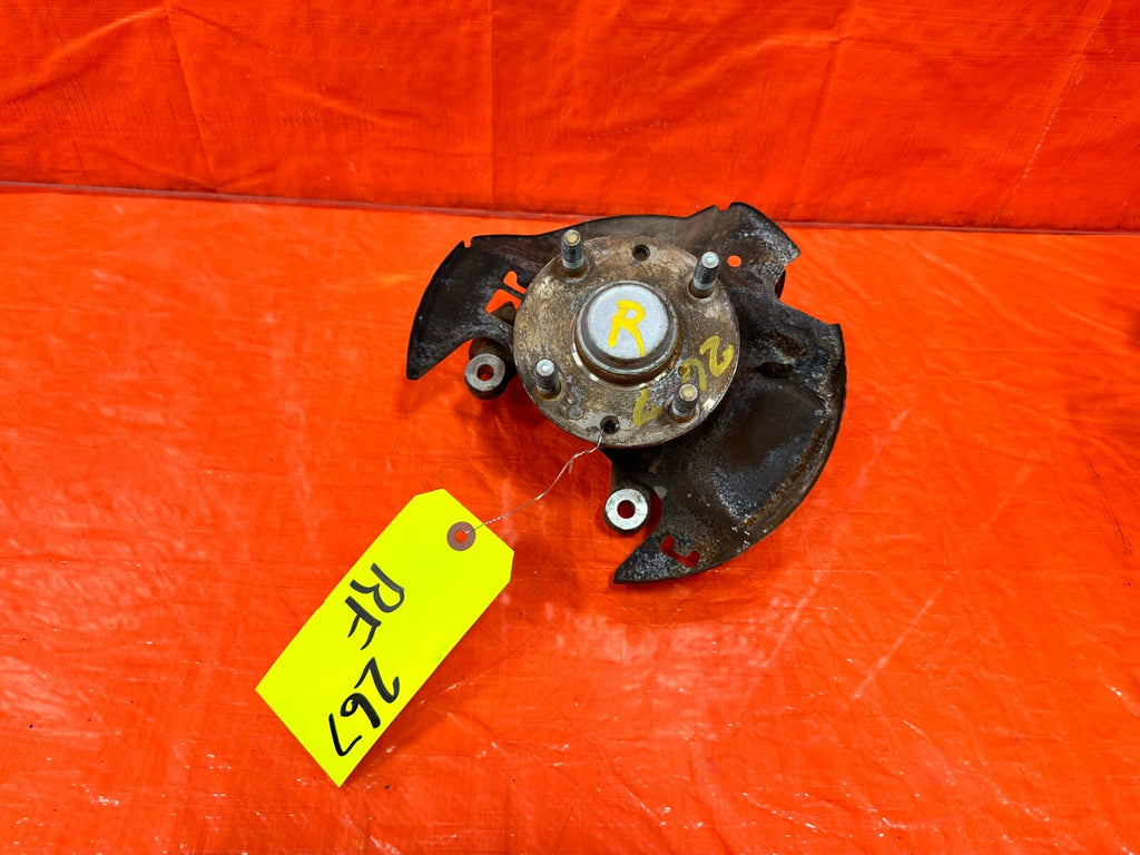 90 93 MAZDA MX 5 MIATA PASSENGER RIGHT FRONT SPINDLE KNUCKE HUB NON ABS OEM #2670