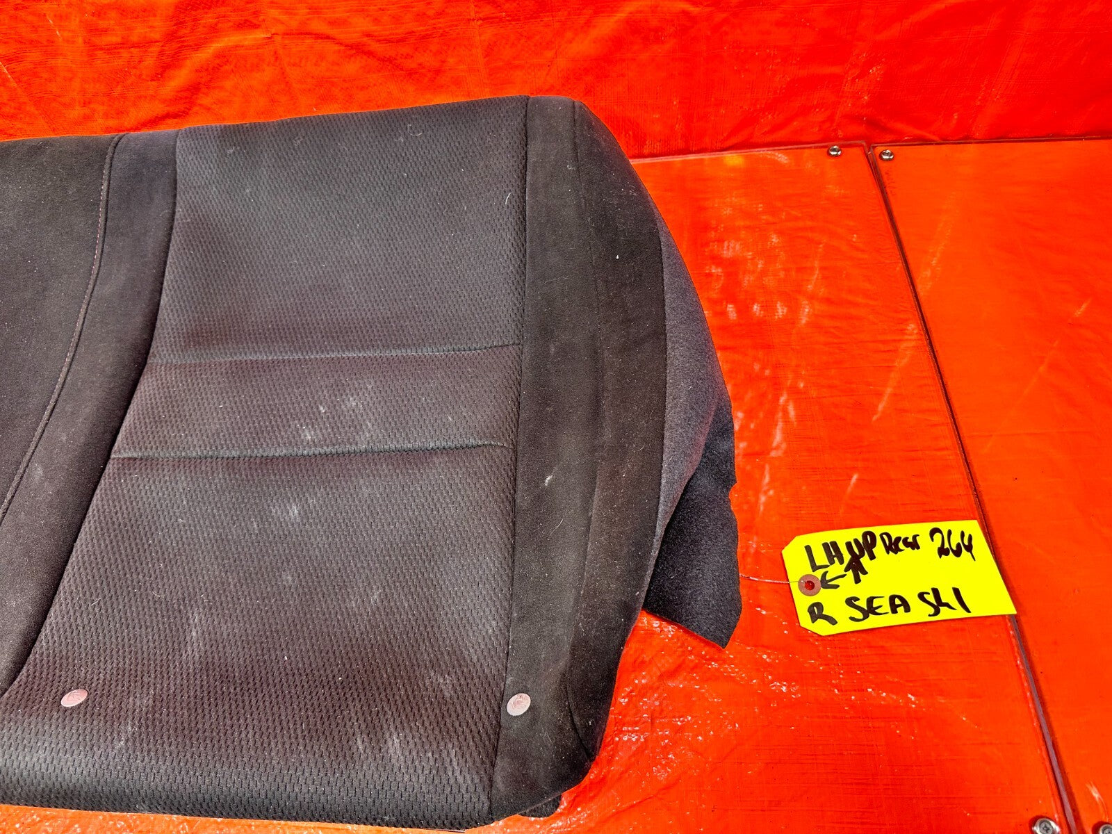 06 08 HONDA CIVIC SI 2D DRIVER LEFT REAR UPPER SEAT SKIN WRAP FABRIC OEM 2644