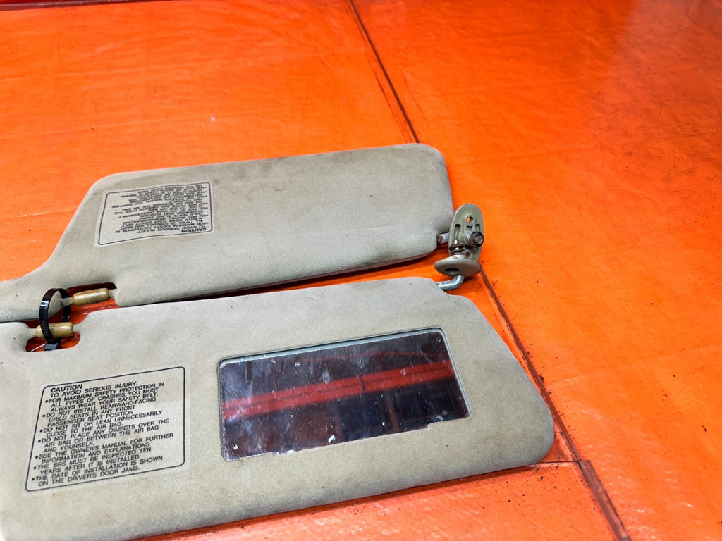 94-01 ACURA INTEGRA INTERIOR SUN VISORS PAIR LEFT DRIVER RIGHT PASS OEM #34014